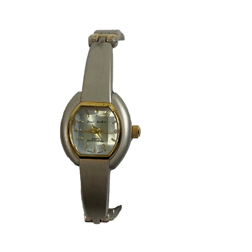 Paul Jardin Women's Quartz Water Resistant Two-tone Bracelet Watch New Battery